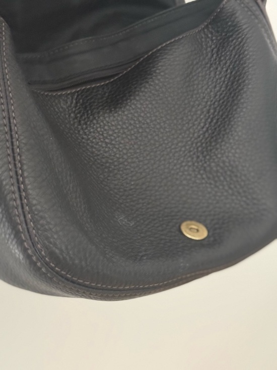 Fossil Black Pebble Leather Flap Crossbody Bag - Picture 6 of 11